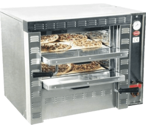 Double Deck Gas Pizza Oven 4 + 4